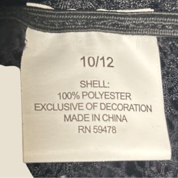 Vintage-Inspired Red & Black Striped Costume Dress w Ruffled Neckline & Matching - Picture 14 of 16